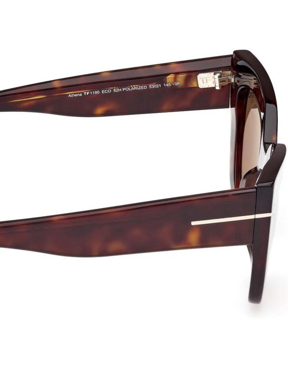 NEW TOM FORD TF1190 52H DARK HAVANA BROWN POLARIZED AUTHENTIC SUNGLASSES - Picture 5 of 9